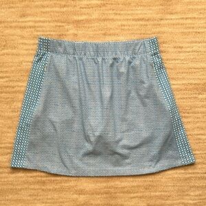 J. McLaughlin Athletic Skort | Skirt Blue Wave Pattern, Size Medium